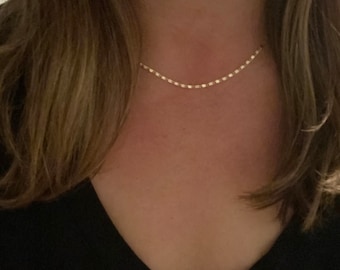 Gold Filled Starburst Chain Necklace • Minimalist Sparkle