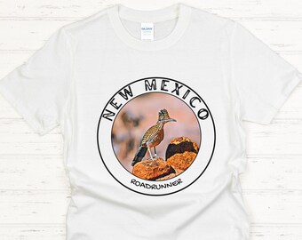 New Mexico Souvenir for Bird Lovers | Roadrunner Shirt | New Mexico Birders Gifts for Family and Friends