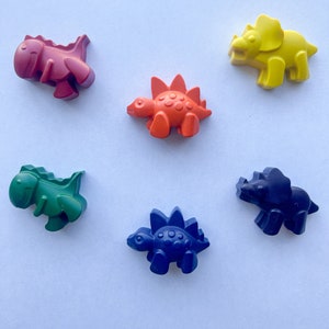 Dinosaur Crayons Dino Crayons Dinosaur Party Favors Kid's Dinosaur Crayons Dinosaur Gift Dinosaur Stocking Stuffers Dino Gifts Solid