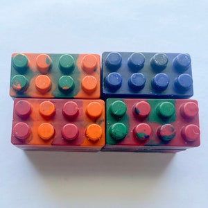 READY TO SHIP Building Block Crayons Block Crayons Building Crayons Toy Crayons Custom Crayons Party Favors Stocking Stuffers image 3