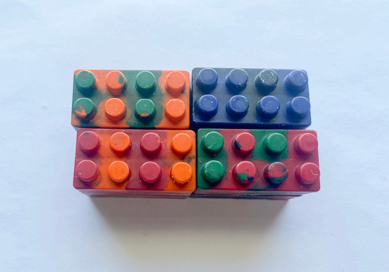 READY TO SHIP Building Block Crayons Block Crayons Building Crayons Toy Crayons Custom Crayons Party Favors Stocking Stuffers image 3