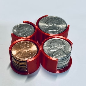 Coin Holder - Quarters, Nickels, Dimes, and Pennies