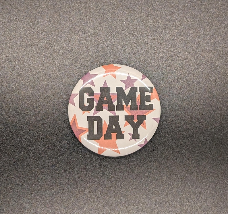 Virginia Tech Hokies Game Day Buttons | VT Tailgate Pins | Blacksburg VA Alumni Gift | College Football Accessories bild 3