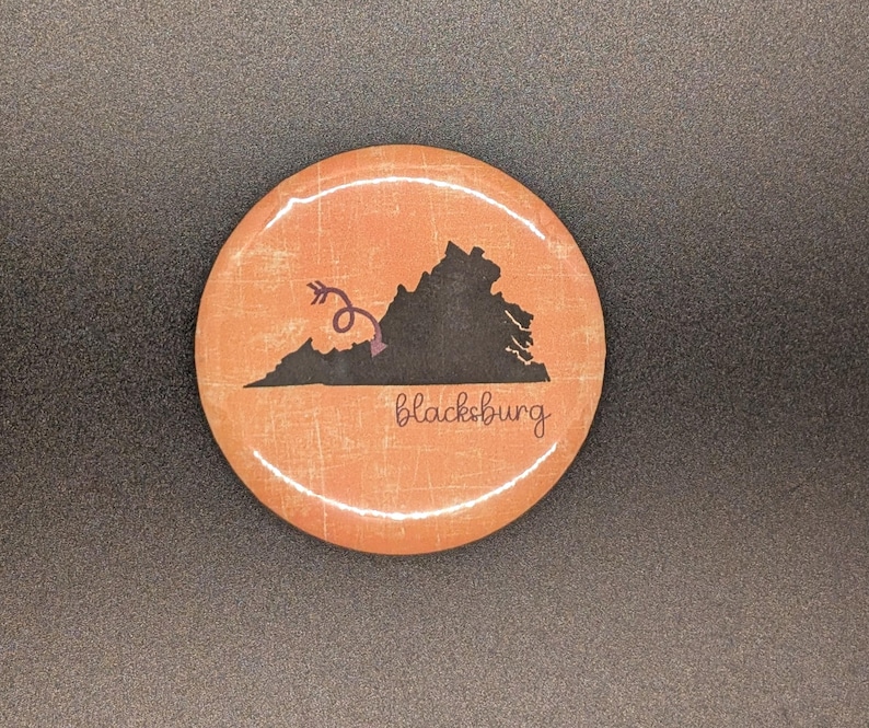 Virginia Tech Hokies Game Day Buttons | VT Tailgate Pins | Blacksburg VA Alumni Gift | College Football Accessories bild 5