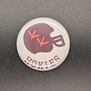 Virginia Tech Hokies Game Day Buttons | VT Tailgate Pins | Blacksburg VA Alumni Gift | College Football Accessories bild 6