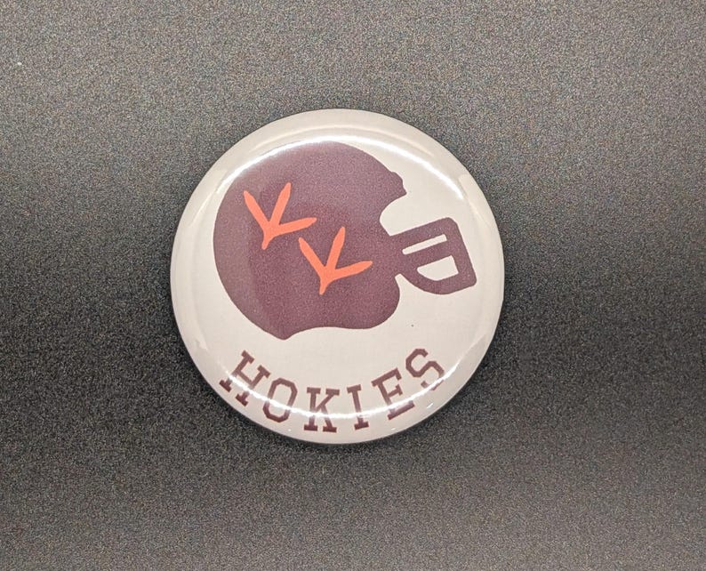 Virginia Tech Hokies Game Day Buttons | VT Tailgate Pins | Blacksburg VA Alumni Gift | College Football Accessories bild 6