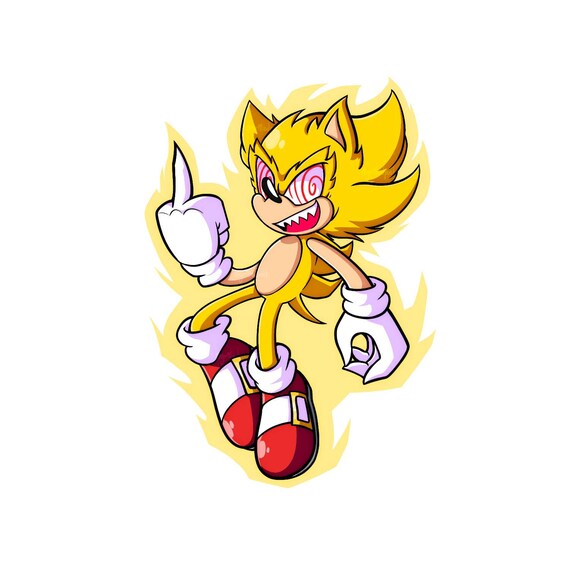 The Finger Fleetway Super Sonic Unofficial FNF Sonic.exe - Etsy Finland
