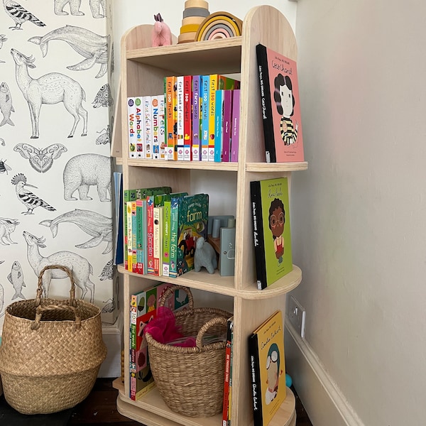 Revolving Bookcase Etsy UK