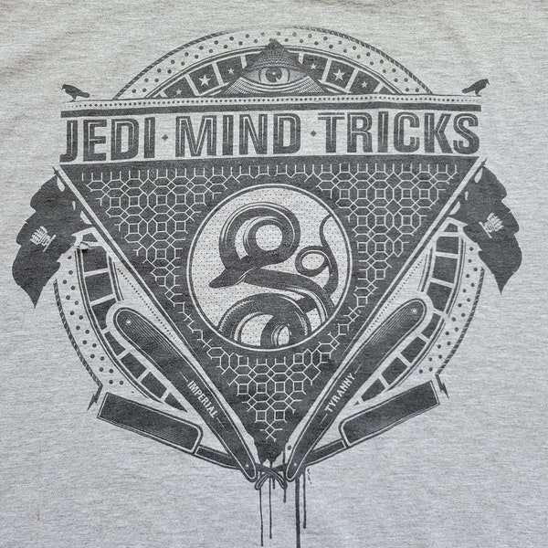 RARE! Jedi Mind Tricks Gray Graphic T-Shirt!