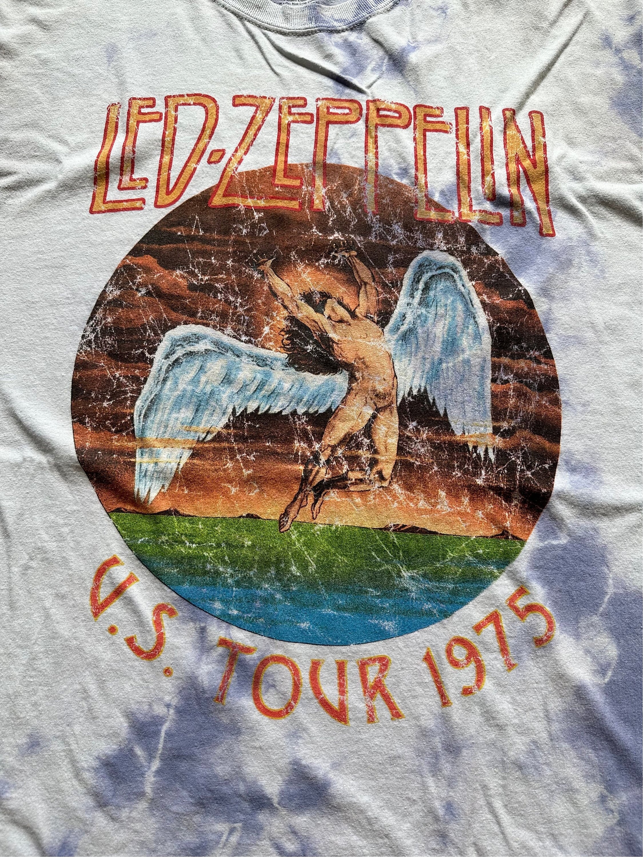 Led Zepplin 1975 US Tour Vintage Style Graphic T shirt Etsy Canada