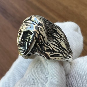 The Savage Heavy Native American Old Pawn Style Cast Sterling Silver Ring image 7