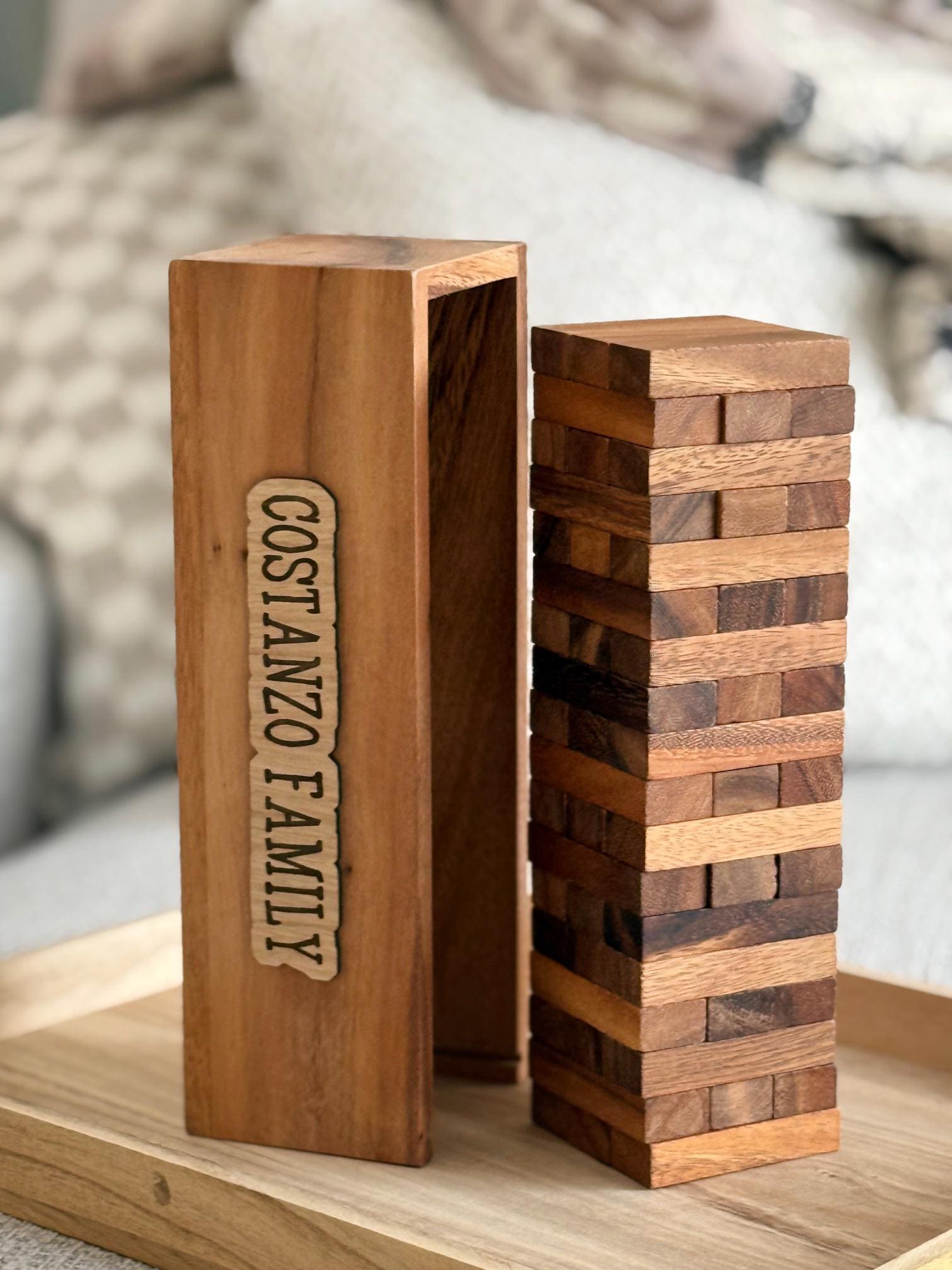 Custom Wood Personalized Stacking Game