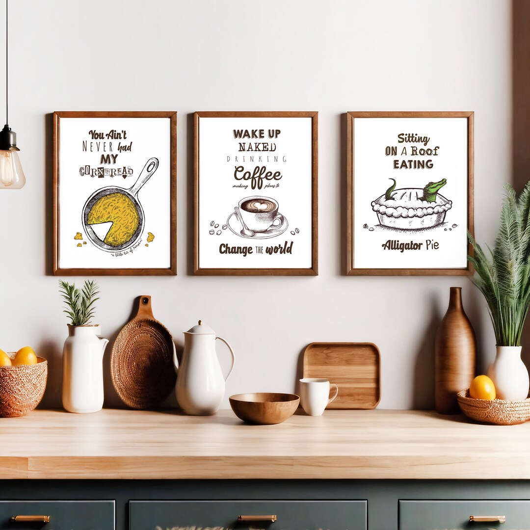 Kitchen Series *all 3 Prints Set* Art Print - Etsy