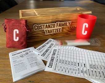 Custom Wood Personalized Yahtzee