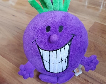 Mr Men Little Miss Little Miss Plush Soft Toy Very Rare Plush Simba Toys Purple Green Smile