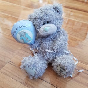 Ballon „Happy 21st Birthday“, Me to You, Spielzeug, Tatty Teddybär, Carte Blanche, Plüsch, Sammlerstück, weich, ausgestopfte Sitzende, blaue Nase, H02AS