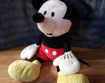 Grande peluche vintage di Topolino formato Jumbo Disney Topolino dal naso lungo classico peluche farcito molto raro