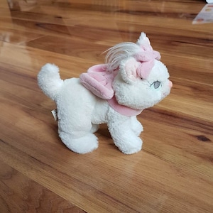 Disney Store Aristocats Marie Plush Toy Cat Animal Cute Sweet Kitten Rare Exclusive White Pink Bow Vintage Stuffed Soft