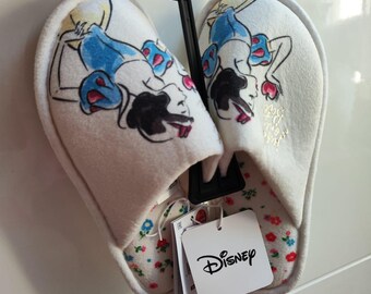 Pantofole Disney Principessa Biancaneve e i sette nani Crema Just Only Bite Sinsay NWT Nuove con etichette EUR 36/37 UK 3.5/4.5