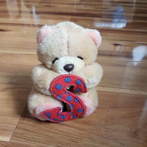 Forever Friends osito de peluche con la letra 'S' Andrew Brownsword Collection vintage raro