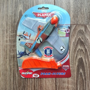 Disney Pixar Planes Racing Dusty Crophopper Plane Foam flyerz Pull and Fly Toy Eolo sport Rare New Cars Crop Duster Die Cast Etsy UK
