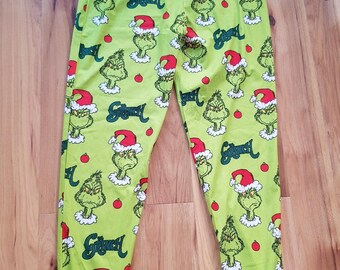 The Grinch Green Loungewear Pants Primark PJs Christmas Merry Grinchmas Velor Santa S Size Small Pajama Pajama Pajamas Pajamas Dr Seuss