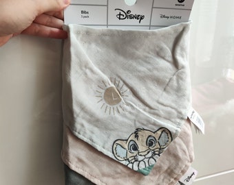 Disney Baby Der König der Löwen Lätzchen-Set, 3er-Pack, Simba, Löwenjunges, Sinsay, Neu mit Etikett, seltenes süßes Baumwoll-Bandana, Disney HOME, Nala
