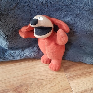 Rowlf The Dog Plush Vintage The Muppets Happy Meal Toy Plushie Doll McDonald&#39;s 2002 Disney The Muppet Show Soft Stuffed Jim Henson