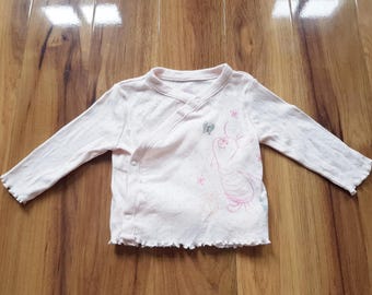 Piglet Side Snap Shirt Winnie the Pooh Pastel Pink Disney Baby Primark Jacket Top 0/3M Height 62cm Kids Child Cotton