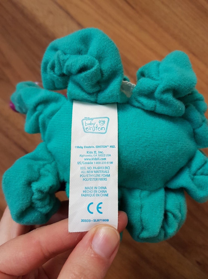 Disney Baby Einstein Ossie Octopus Activity Plush Baby Rattle Etsy
