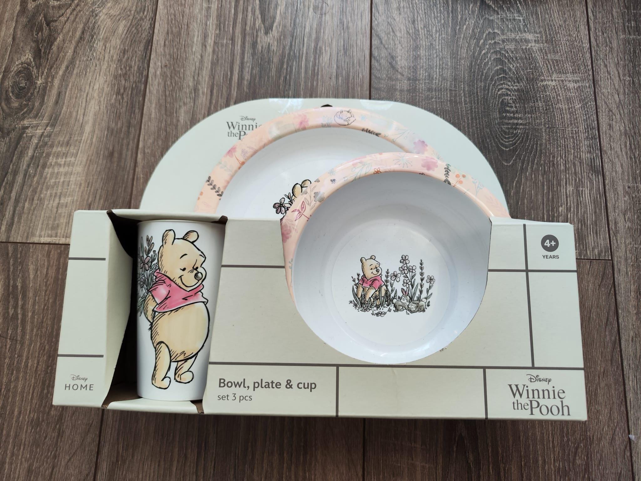 Kids' Dinnerware Set Winnie the Pooh Disney Sinsay Cup Plate Bowl for Children Rare - Etsy