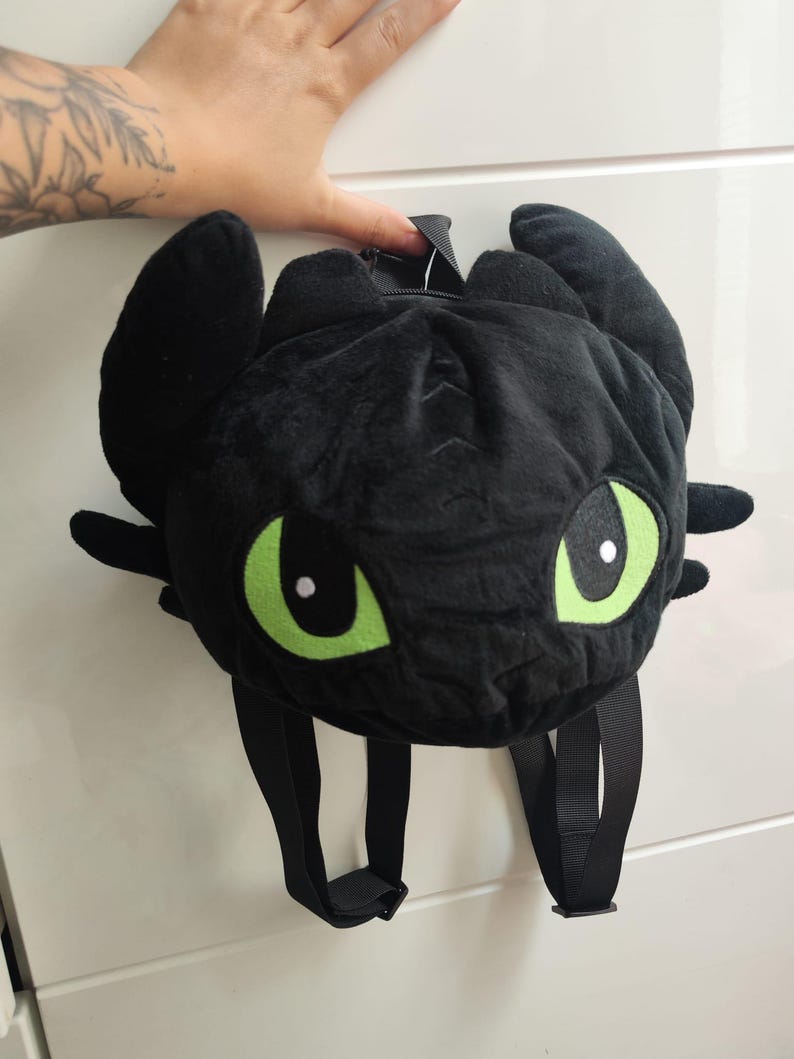 Toothless Rucksack How to Train Your Dragon Toothless Night Fury Backpack Rucksack 3D ...