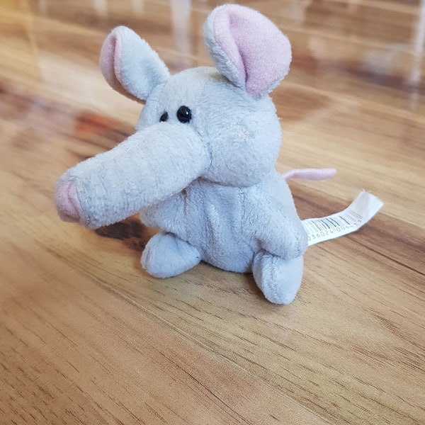 Collectable Ark Toys Shrew Plush Rodent Soft Toy Animal vintage rare Rat