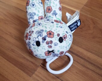 Miffy Bunny Plush Musical Box Flowers Pattern Florals Tiamo Collection Dick Bruna Nintje Very Rare WORKS PLAYS MUSIC Rabbit