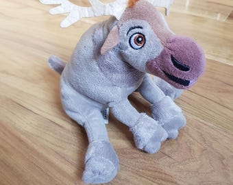 Disney Frozen Sven Peluche Renna Imagine8 Peluche Animale Grigio Grigio Peluche Molto Raro Seduto