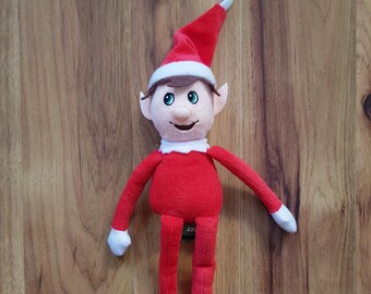 Elf Doll Plush PMS Elf Corner Christmas Elf On The Shelf Red White Soft Toy Stuffed Rare Holiday