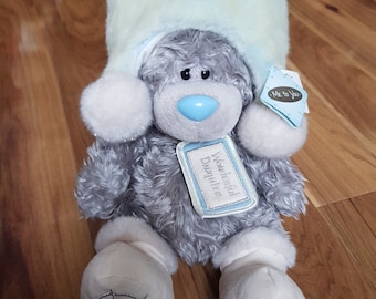 Me To You Tatty Teddy Bear Soft Toy Winter Hat Boots Wonderful Daughter  G01W1185 Collectable Kids Carte Blanche Gray Bear Plush NWT Vintage