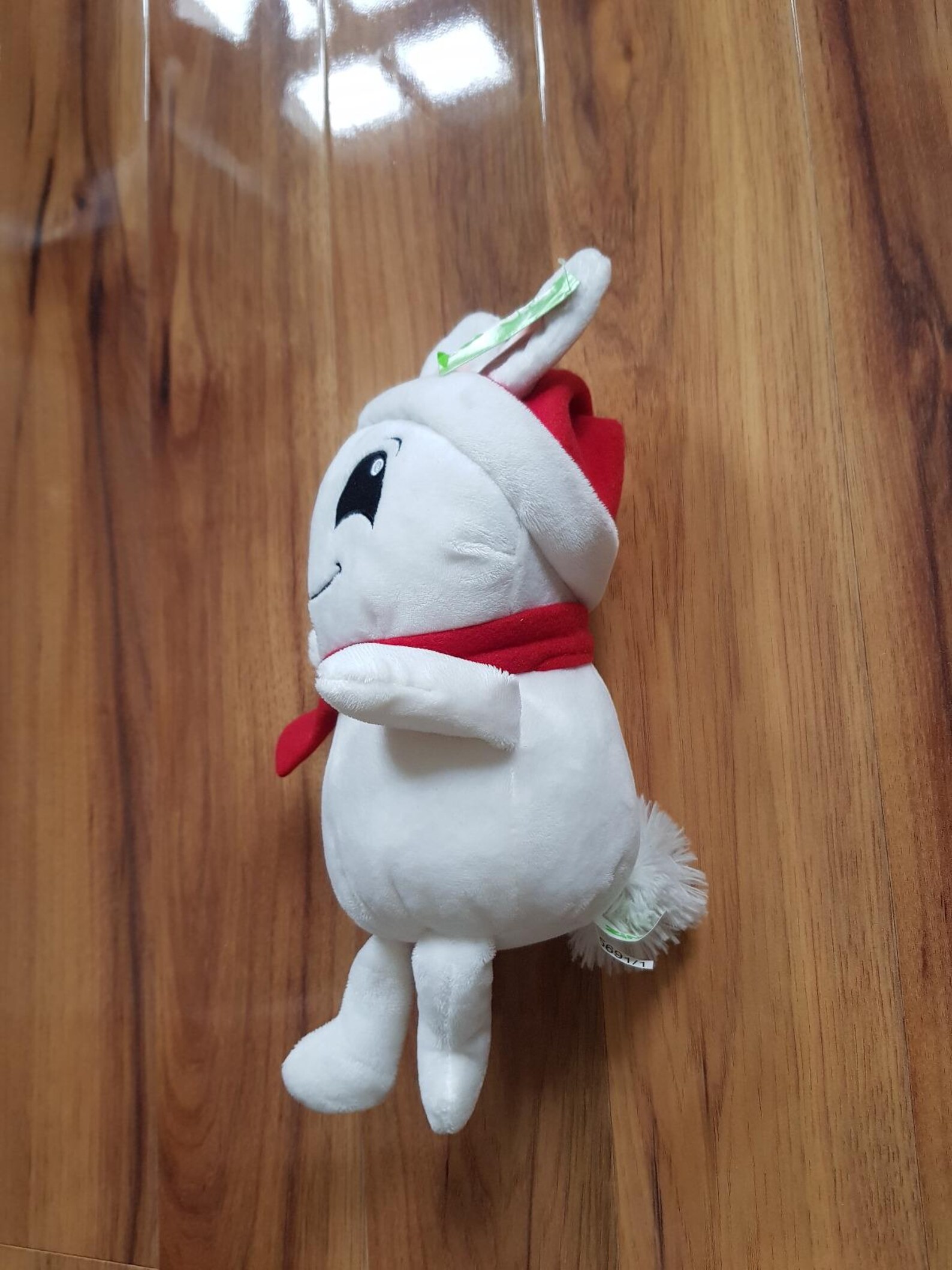 Buck the Bunny Plush Gamestop Mascot Very Rare Santa Hat Scarf ...