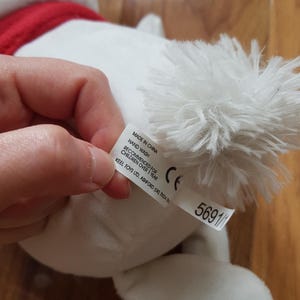 Buck the Bunny Plush Gamestop Mascot Very Rare Santa Hat Scarf ...