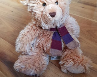 Bertie Bear Keel Toys Simply Soft Collection Sitting Teddy Bear Plush With Scarf Vintage Soft Toy Fluffy Stuffed Classic