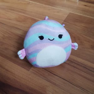 Martina The Fish Original Squishmallows Plush Kellytoy Soft Toy Rare Squishmallow Squishy Cute Small Colorful Pink Blue Purple Animal Sea