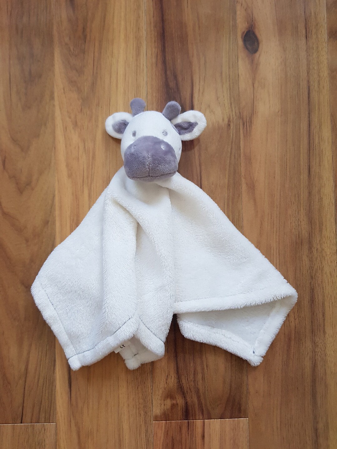 Moon Stars Unisex White Gray Cow Baby Comforter Blankie Blanket Soft Plush Toy Etsy Denmark