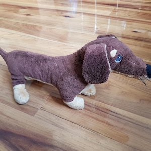 Dachshund Plush IKEA Smaslug Dog Soft Toy Sausage Brown Tan Animal