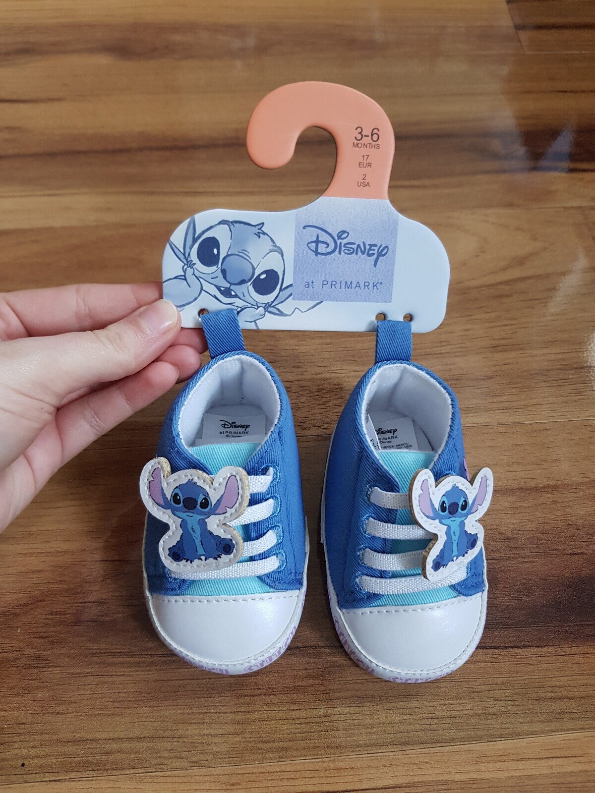 Primark Disney Baby Lilo and Stitch High Tops Shoes for 3 6 Months Old Size 17 EUR 2 USA New Trainers Sneakers Etsy Australia