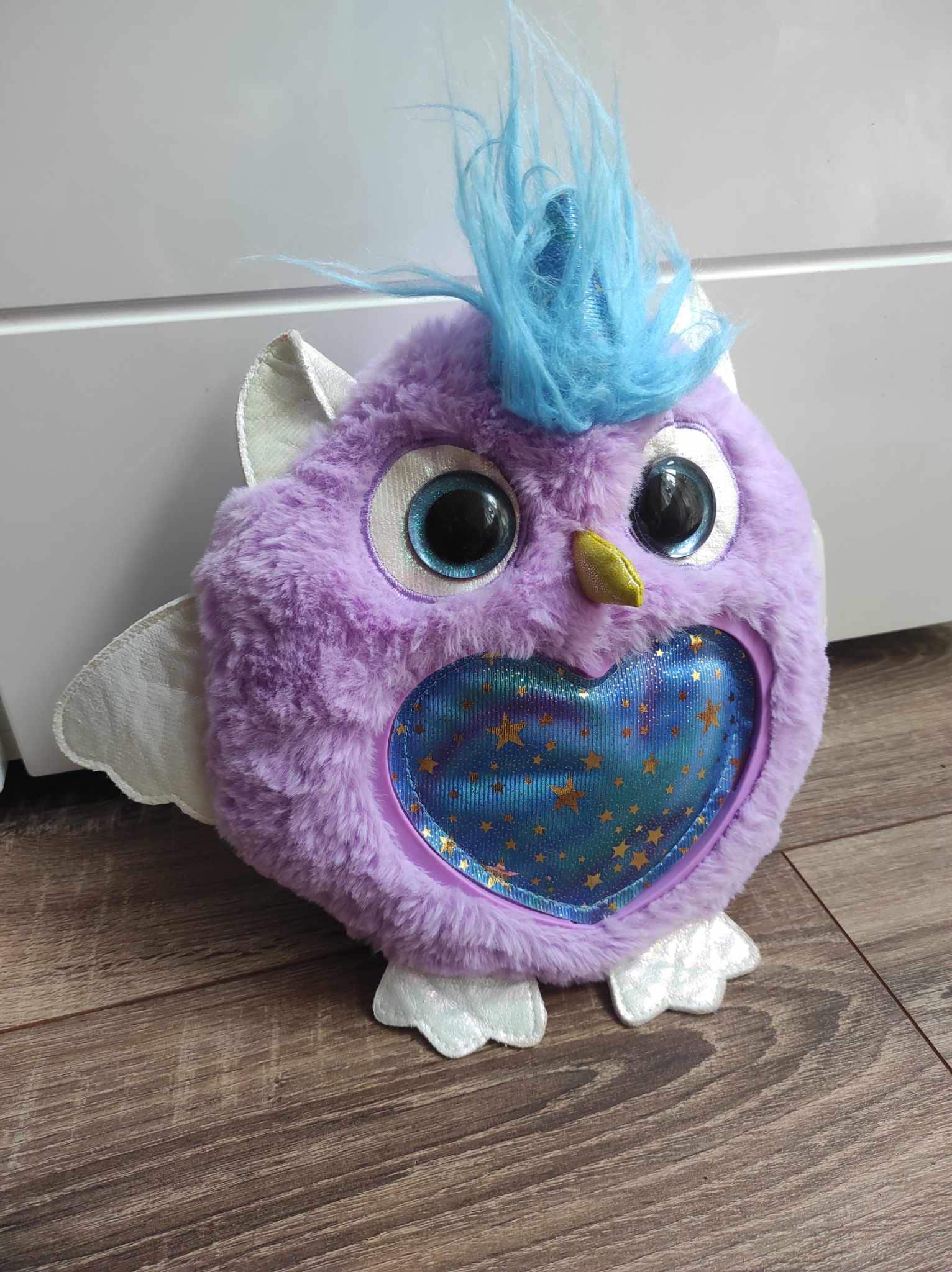 Rainbocorns Fairycorn Surprise Abra The Owl Plush Soft Toy Purple Bird Horn Stars Zuru