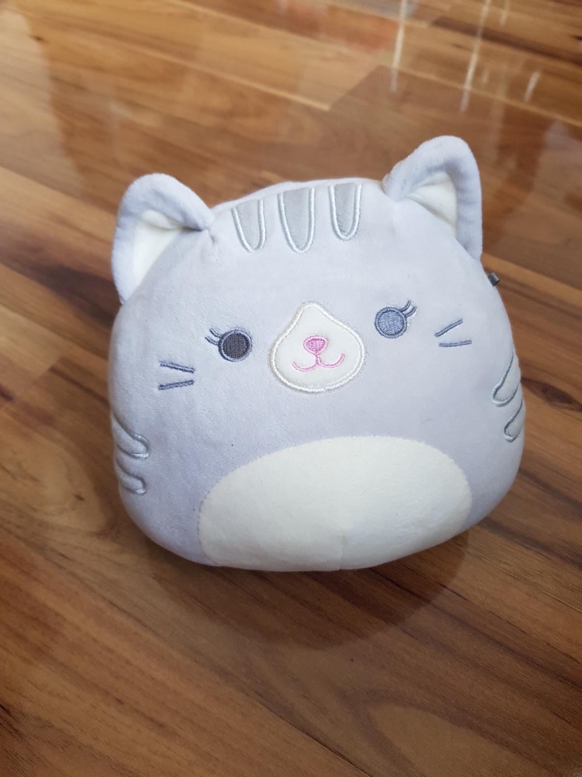 Tally The Gray Tabby Cat Original Squishmallows Plush Kellytoy Open Eyes  Soft Toy Rare Squishmallow Squishy Cute