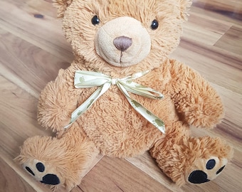 Ours en peluche avec ruban Posh Paws Classique Peluche Douce et Câline Jouet en Peluche Assis Marron Rare