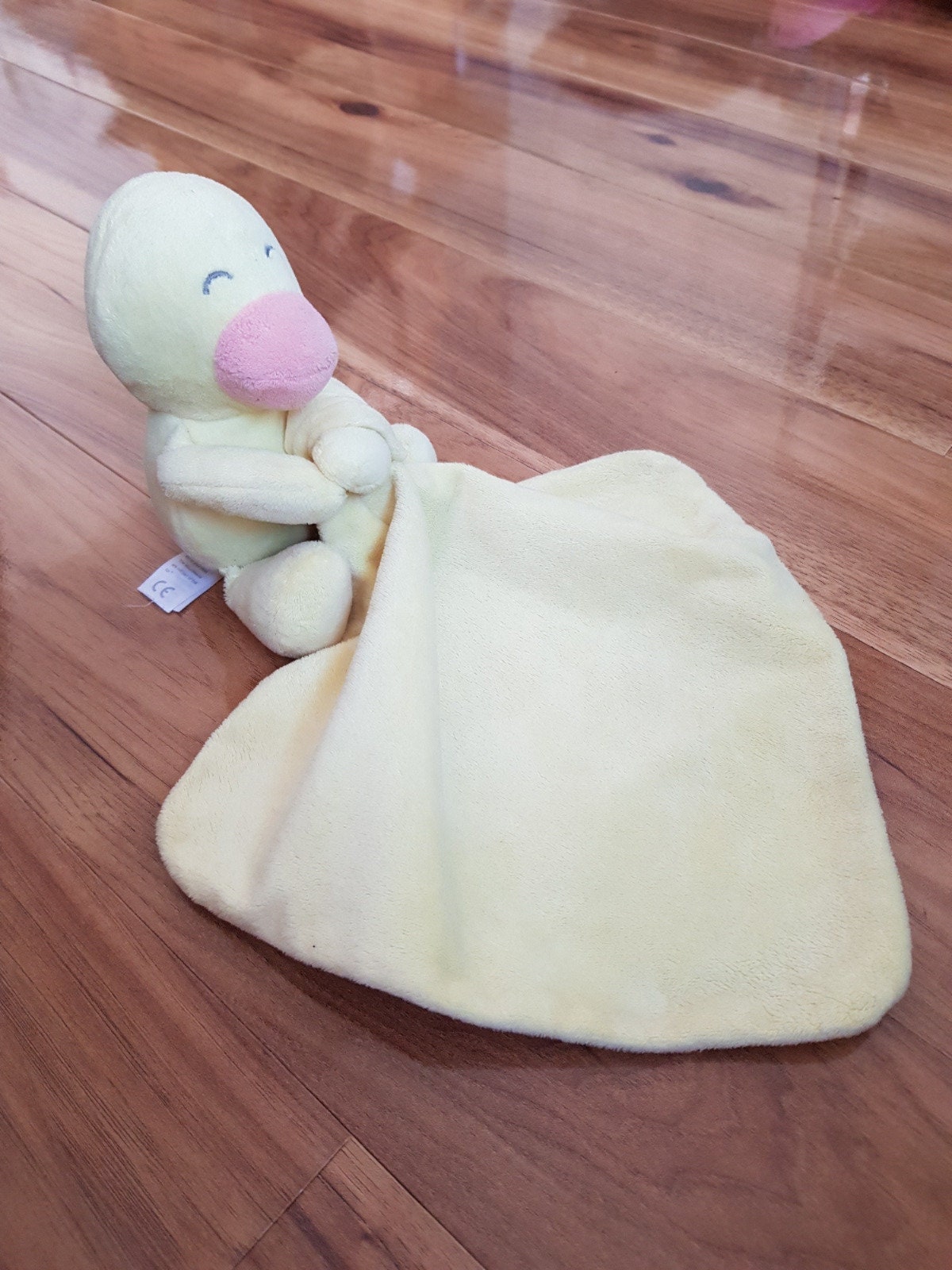 Dunnes Stores St Bernard Baby Yellow Duck Comforter Soft Toy Teddy