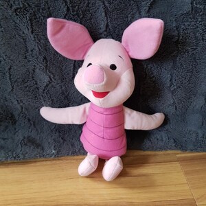 Maialino Mattel Arcotoys Peluche Raro Winnie The Pooh Disney Peluche Vintage Rosa Animale Maiale