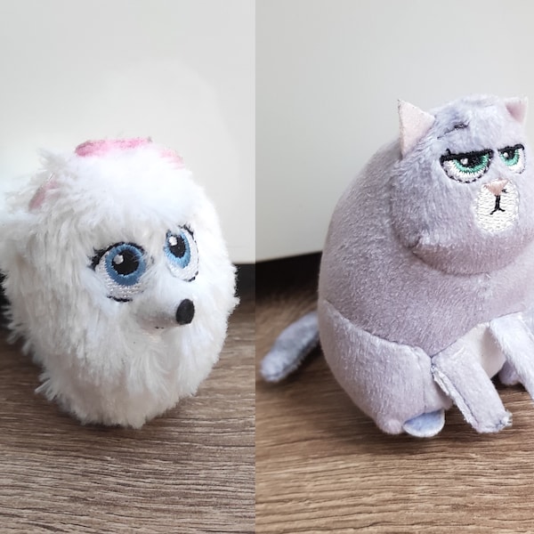 Gidget Chloe McDonald's The Secret Life Of Pets 2016 Happy Meal Universal Studios White Pomeranian Dog Cat Kitty Toy Mini Plush Cartoon